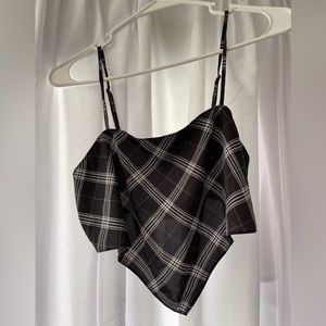 H&M Divided - Black & White Crop Top